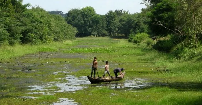 Comprando como un local en un mercado de Tonle Sap