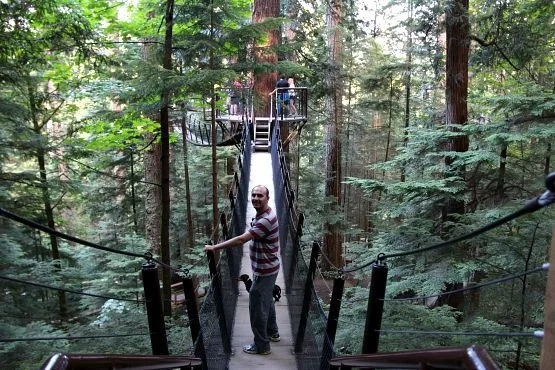 Aventura en los arboles de Capilano