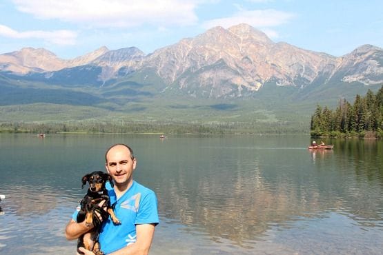 Viajar con Perro a Canadá Lago Esmeralda