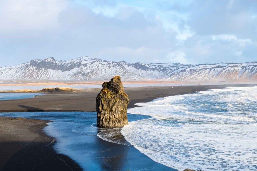 Reynisfjara Black Sand Beach is one of the natural wonders in Iceland