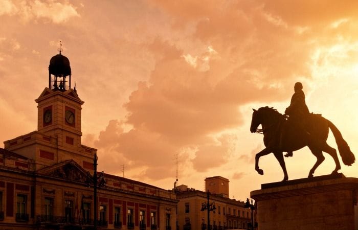 Puerta del Sol evening