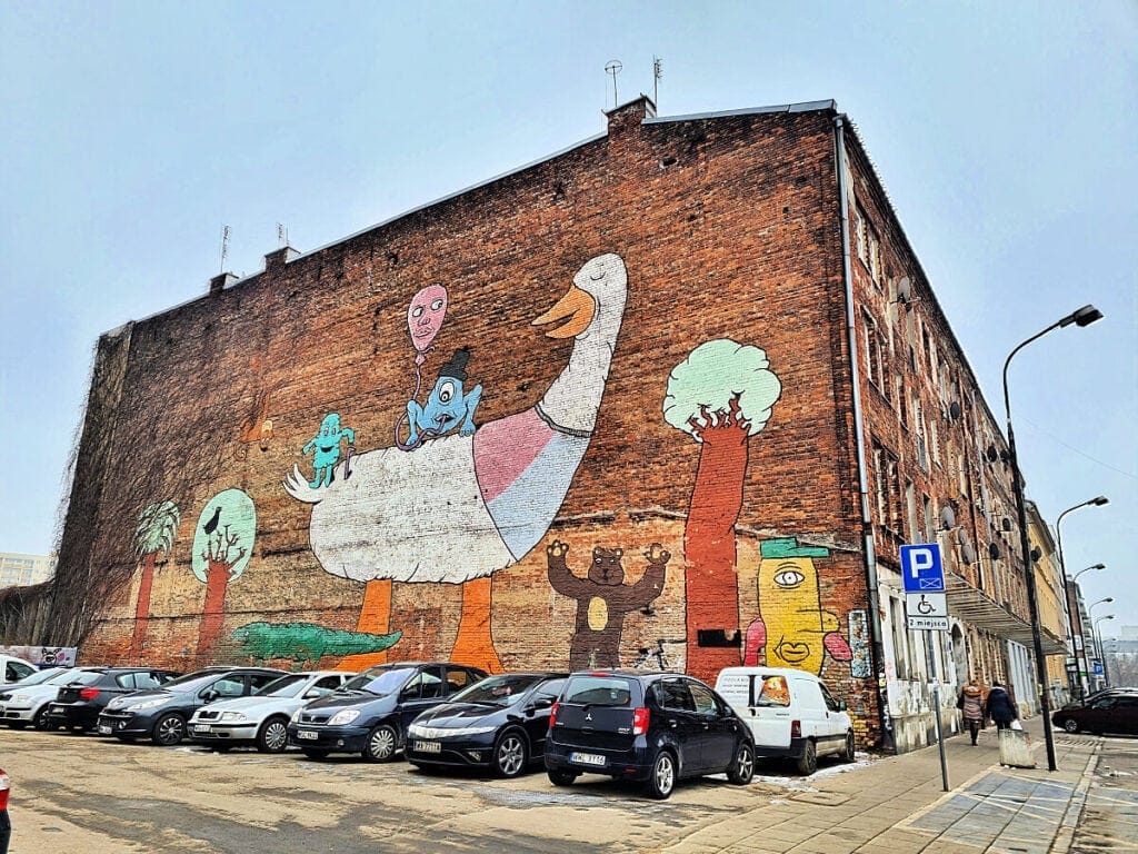 mural barrio de praga varsovia