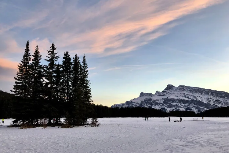 Banff in Winter Two Jack Lake