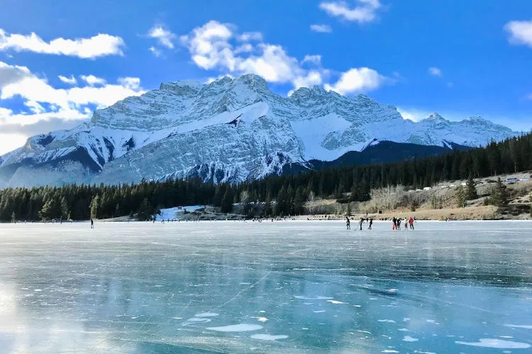 Two Jack Lake in winter