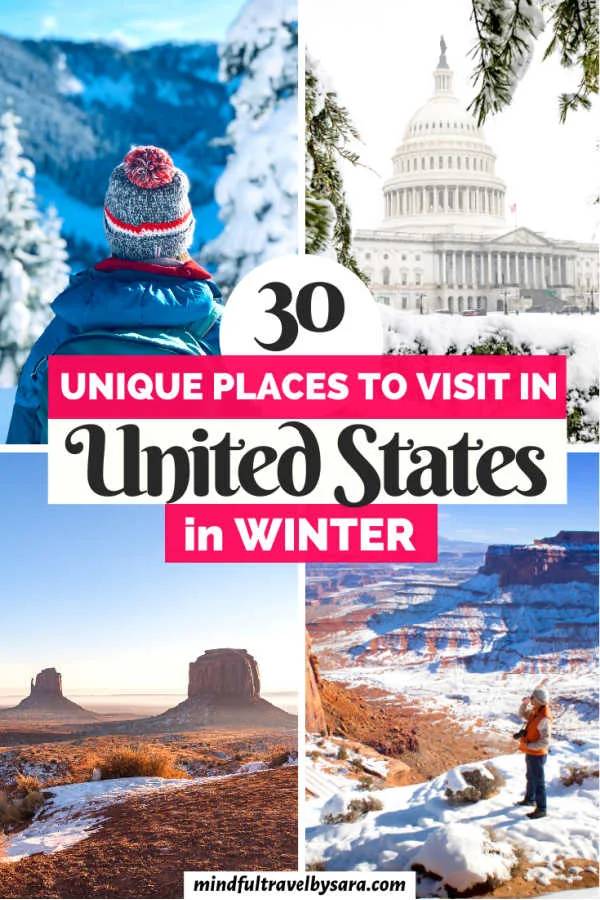 30 Beautiful Places to Visit in Winter in USA