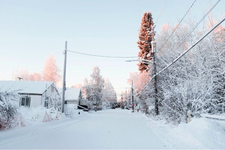 Fairbanks in winter