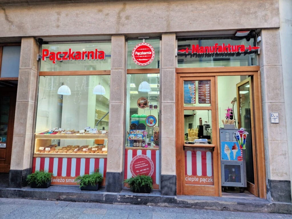 Pastelería de Pączki, donuts polacos que comer en Polonia