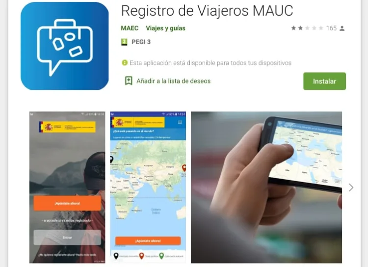 Registro de viajeros