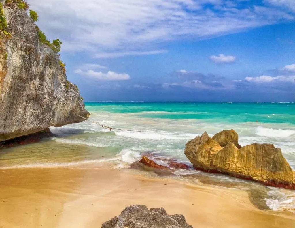 rocks on the ocean tulum mexico 1024x790
