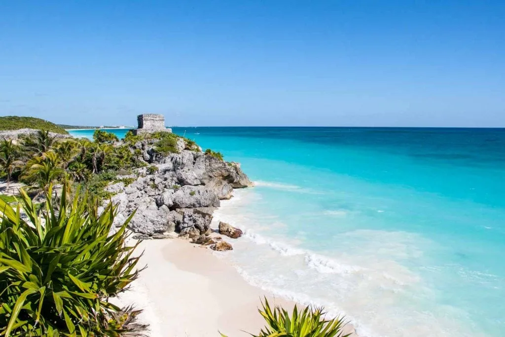 white sand beach tulum mexico 1024x683
