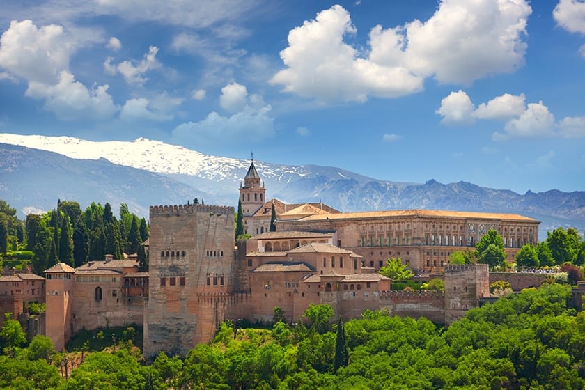 vista de la alhambra en granada