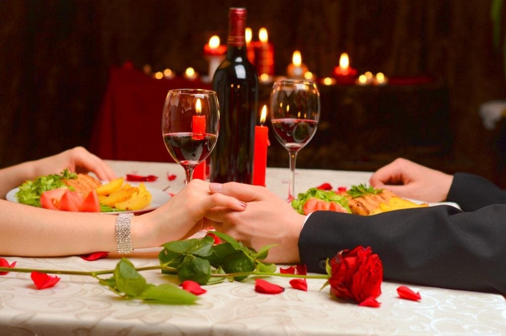 Going on a dinner date is one of the romantic things to do in Atlanta.