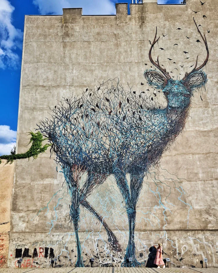 Arte urbano en Lodz Polonia