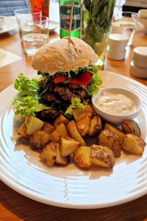 Hamburguesa vegana en Lodz