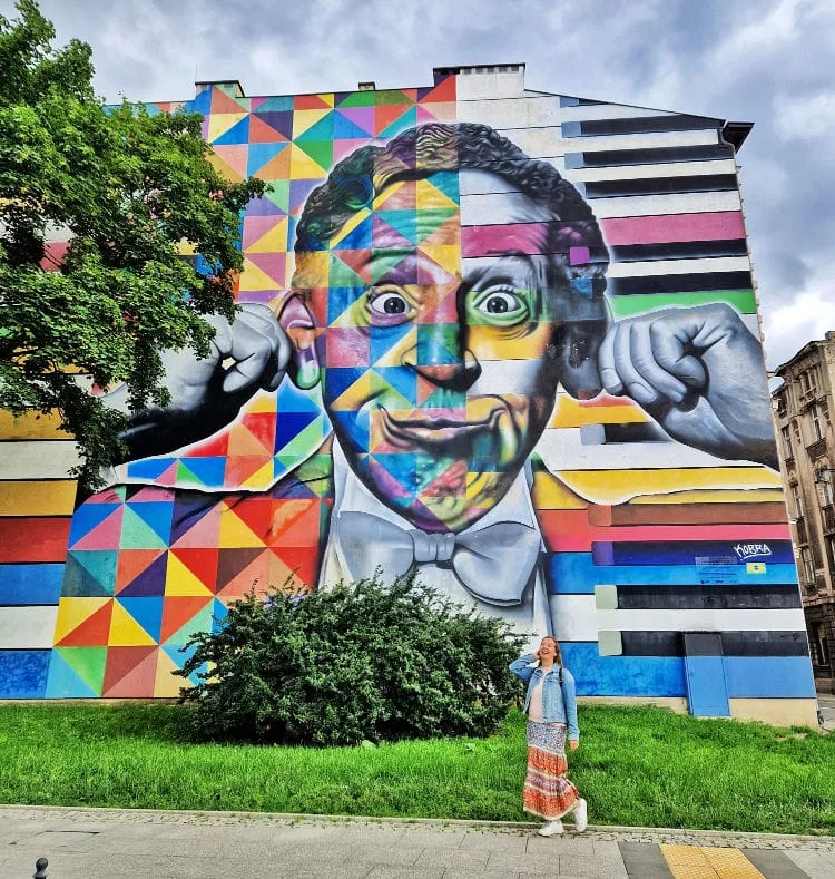Mural de Kobra en Lodz Polonia