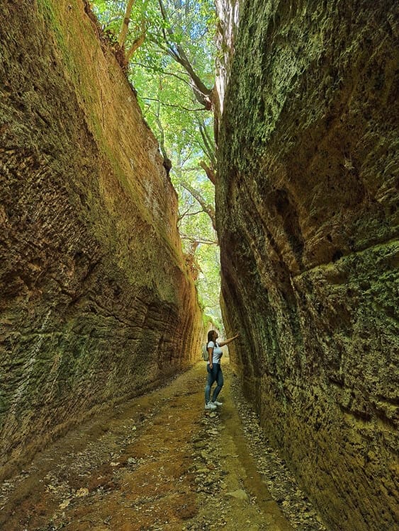 Parque Arqueológico Città del Tufo en Sovana