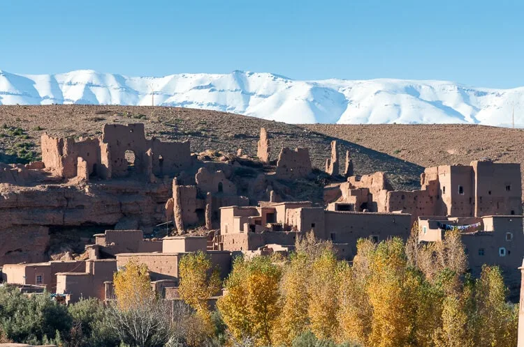 Paisajes de Marruecos en invierno