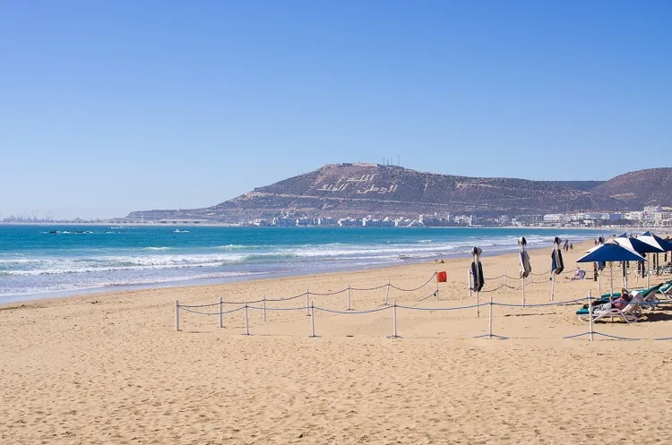 Playa de Agadir en septiembre el mejor mes para ir a Marruecos