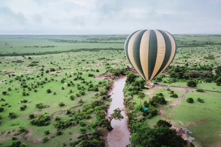 Safari en globo en Masai Mara
