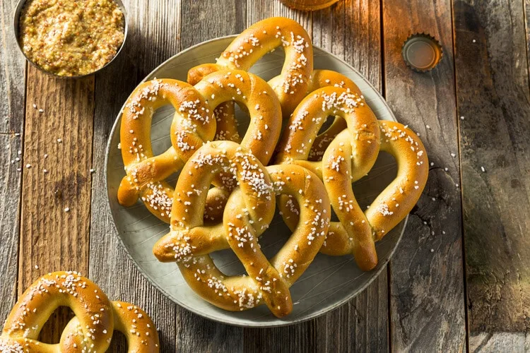 bavarian pretzel to try in Germany