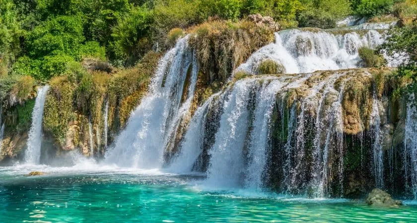 Buk water fall krka national park croatia