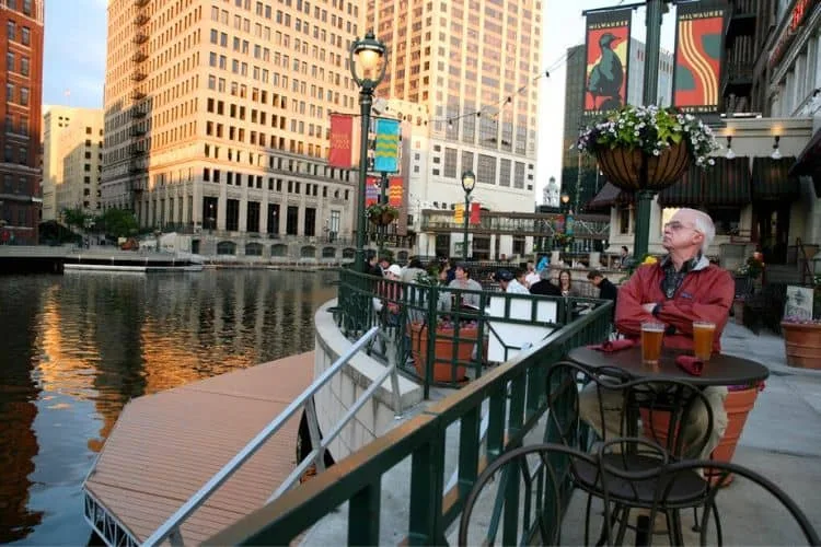 Milwaukee downtown Riverwalk