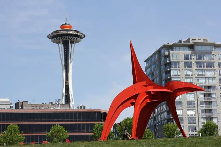 Olympic Sculpture Park is one of the free things to do in Seattle this weekend