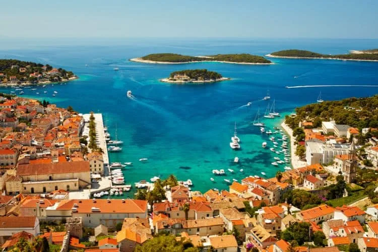 Port in Hvar Croatia