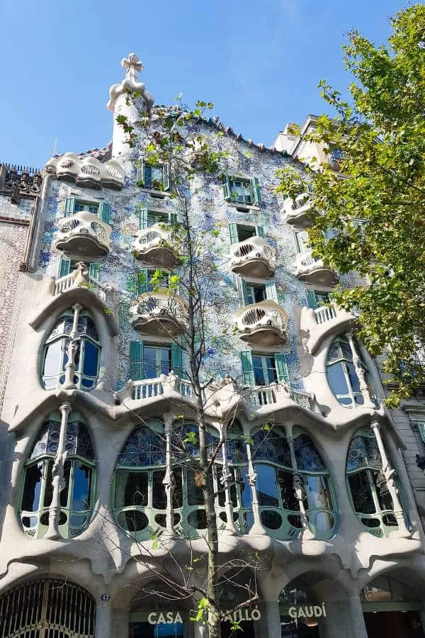 Fachada de la Casa Batllo en Barcelona