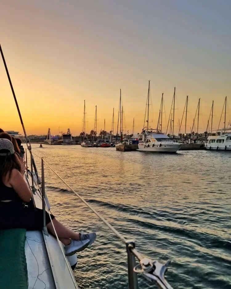 atardecer en la Marina de Valencia