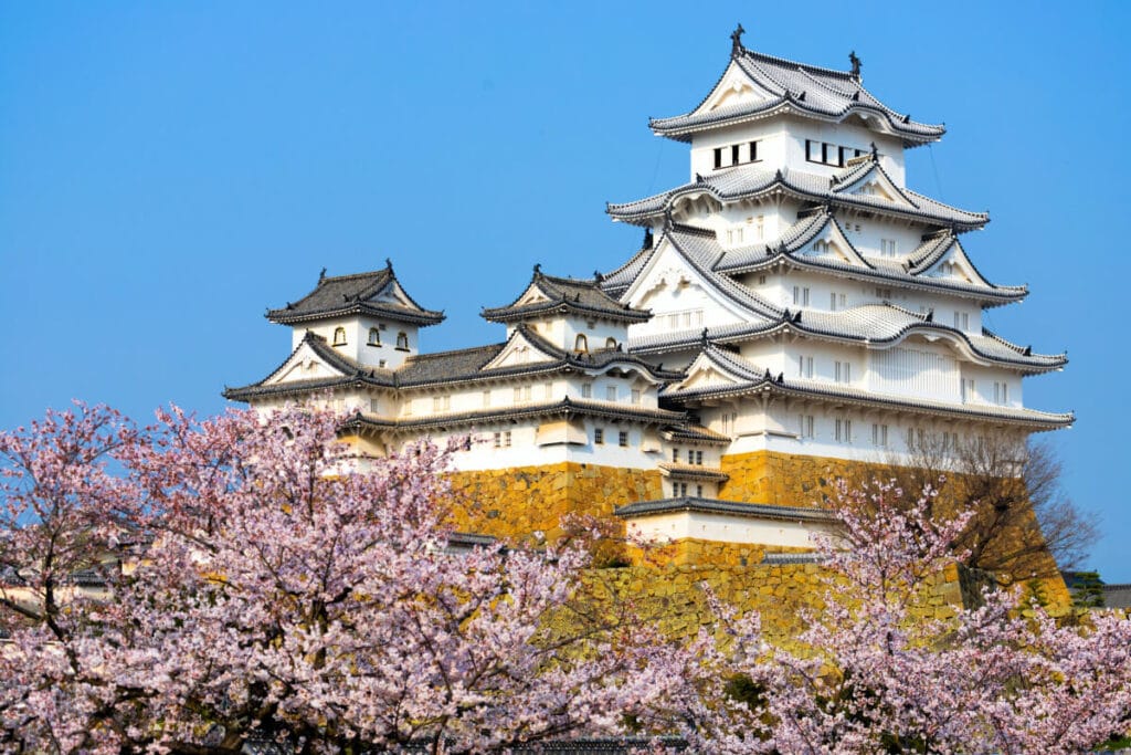 Himeji castle from Kyoto